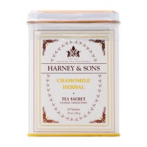Harney & Sons 카모마일 허브 티 클래식 틴 20 티백 화이트