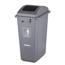 패블러스 스윙탑 60리터 사무실 대형 쓰레기통, 1개