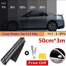 틴팅 필름 유리창 선팅지 차썬팅 1 롤 50cm x 3m 15152535 vlt 창 색조 유리 스티커 차양 uv 보호기 포일 스티커, 3m 투과율 25