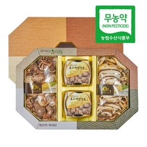 산천농원 무농약 참나무원목 표고버섯 버섯선물세트 3호 (보자기포함)