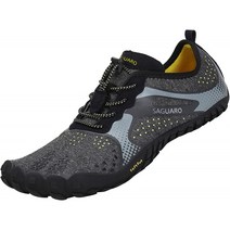 [SAGUARO] 베어 풋 신발 휴대용 피트니스 신발 유연한 초경량 통기성 (블랙 26.5cm)