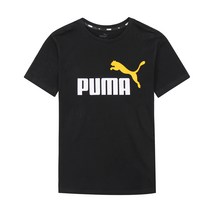 푸마 에센셜 플러스 투컬러 로고 반팔 티셔츠 586985-54
