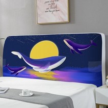 침대 프레임 헤드보드 편백나무 저상형 깔판 호텔형 침대헤드 제작 식물 동물이 인쇄 된, 1.2m 헤드보드용, k