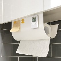 소소하게 양면테이프NO 고정홀더 EU감성 키친타올걸이 자석홀더, 사각 블랙