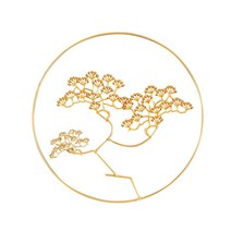 텔레비젼 배경 침실을 위한 환영 손님 소나무 금속 벽 예술 장식, B, 철