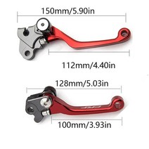 접이식전기자전거 세발전기자전거혼다 용 매트 색상 RF250R RF 250 450 R 2007-2022 접이식 브레이크 클러, 18 Black CRF250R 044-06, 한개옵션1