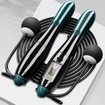 무선 이중 목적 로프 건너 뛰기 피트니스 지능형 계산 밧줄 건너 뛰는 학생들 고등학교 입학 시험 전문 전자 계산와이어줄넘기 실내 실외 스피드 다이어트 줄넘기 더블언더 크로스핏 운동, 전자 계산 공 이중 목적 (분홍색과 흰색)