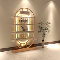 네일 선반 매니큐어 향수 네일샵 진열장 철제 프레임, 램프 있음(120x30x200)