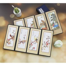 한국화 10폭 양면 미니어쳐 병풍 인테리어 7TYPES, 6 미인도