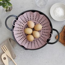 베네리빙 실리콘찜기 파스텔 실리콘찜시트 만두 계란, 다크핑크, 1개