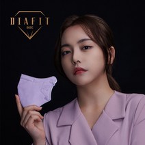 다이아핏 베이직 KF94 예쁜핏 2D새부리형 8컬러 보건용마스크 대형/중형/소형 개별포장, 중형(청소년~여성), 다크 그레이, 25매