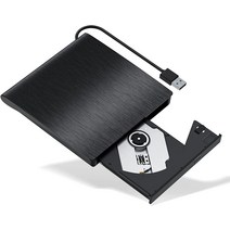 외장cd롬 외장 odd dvd cd 롬 리더기외장 DVD/CD 드라이브 USB 3.0 슬림 휴대용 CD DVD +/-RW 노트북 또, 01 제트 블랙