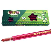 지구화학 투명이 낱색 색연필 빨강 12입, 1개