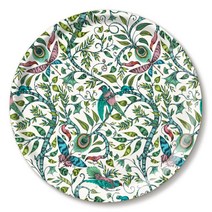 야미다 루소 라임 새 나비 원형 쟁반 트레이 Rousseau, 기본