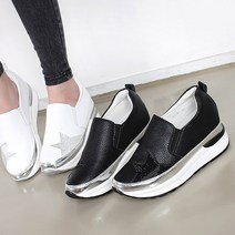 7cm 키높이 별 비즈 여성슬립온 TC-0708