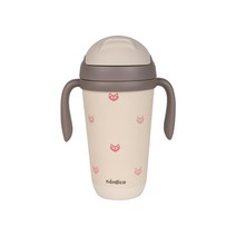 노르디코 킨더 빨대컵 350 ml, 핑크여우, 1개