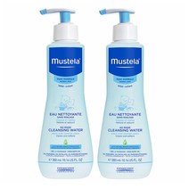 Mustela 무스텔라 베이비 노 린스 클렌징 워터 10.14oz(300ml) 2팩 No Rinse Cleansing Water, 2개