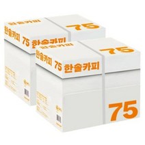 엑소 한솔 A4 복사용지(A4용지) 75g 2500매 2BOX, 단품