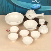 백자아이보리 5인 풀 다기세트 무균열 종합티세트, 1개