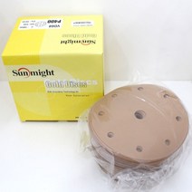 태양연마 원형사포 6인치9홀 (종이- P220)(100개입), 6인치9홀종이P220 100개입