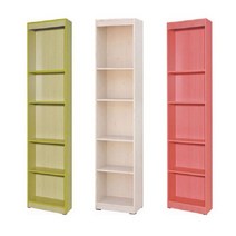 코너책장 40cm 오픈 1800 틈새책장 폭좁은 책꽂이, 큐제이테크 화이트