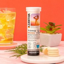 내츄럴플러스 잔티바 프리미엄 비타민C 1100 발포비타민 4500mg x 20정 독일산 물에녹여먹는 발포정비타민, 4개, 잔티바 비타민C 1100 발포비타민 20정