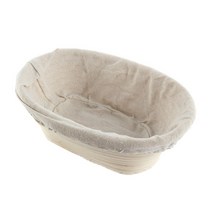 반느통 바네통 깜빠뉴 발효바구니 타원형 반죽 banneton brotform dougn 등나무 빵 교정 바구니 등나무 위커 발효 효모 바구니 3 크기, 협력사, 사이즈 25 15 8