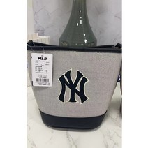 여성 가방 mlb 캔버스 버킷 백 NY 싱글 숄더 휴대용 토트 숄더백 통근 ins