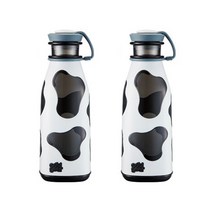 쿨기어 1+1 우유보틀 밀크보틀 우유병 냉장고물병 물통, 590ml, 그레이+그레이