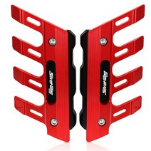 혼다 실버 윙 GT400 GT600 GT 400 600 CNC 프론트 펜더 사이드 보호 가드 400 600 머드 슬라이더 액세서리, 02 Red With LOGO