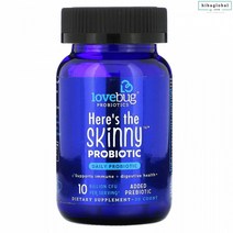 LoveBug 러브버그 히얼스 더 스키니 프로바이오틱스 100억 CFU Here's The Skinny Probiotic 30정