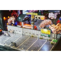 다이캐스트 주차장 자동차모형 토미카 디오라마 전시1:64 일본판 6대 주차장 445, 모델
