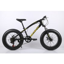 입문용 팻바이크 엠티비 오프로드 전기 자전거 20인치 4.0 팻 타이어 산악 비치 크루저 7212427 가변 속도 탄소강 디스크 브레이크 빅 휠 mtb, 검은색, 27