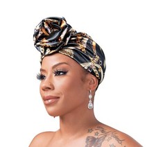 Red by Kiss Top Knot Turban X Keyshia Cole Head Wrap Urban Hair Scarf Luxe Silky Ultra Stretchy Head