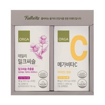 풀비타 밀크씨슬 메가비타C 세트 120정 회사 교회 친정 처가 시댁 큰댁 답례 감사 명절 선물세트, 35개