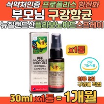 부모님 뉴질랜드 프로폴리스 스프레이 구강항균 보조 환절기 계절변화 목이 간지럽고 기침 기관지 에 좋은 꿀벌 플라보노이드 구강 목스프레이 PROPOLIS 올리브잎추출물 민트향 추천
