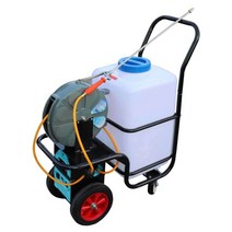 고압 60리터 대용량 농약 살포기 동력 분무기 살수기, 60L 단일펌프 수동 코일 파이프 20m파이프