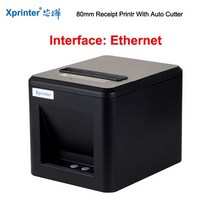 바코드프린터 휴대용프린터 라벨지 미니 송장 Xprinter-자동 커터 장착 80mm 영수증 프린터 USB/이더넷/USB 및 이더넷 주방, [05] Ethernet, [02] 미국 플매트 카펫 매트 카펫 러그