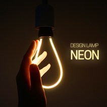 포커스 LED 에디슨 네온사인조명 볼전구 ST64 3W, 전구색(노란빛)