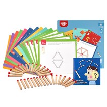 창의력 성냥개비 두뇌훈련 어린이 장난감 교육완구, 1개