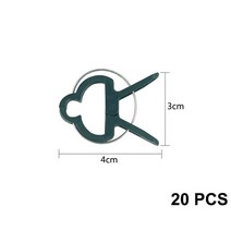 화분지지대 y자형 나무 지지대 100pcs 플라스틱 식물 지원 클립 난초 줄기 클립 꽃, e