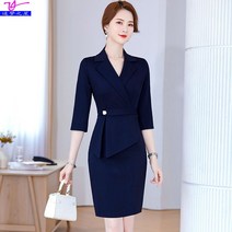 데스크유니폼 실장 사무직 안내데스크 아나운서룩 근무복 7부 A20