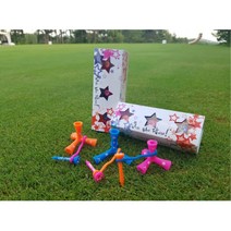 땅에 꽂지않고 4군데 티샷가능 삼발이 골프티 우드샷 시상용, 오렌지