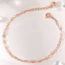 사강주얼리 은하수 같은 사랑 18k 여성 레이어드 두줄 체인 팔찌