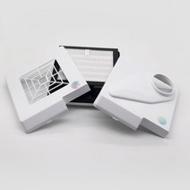 네일흡진기 흡진기 네일 흡입기 치과 실험실용 2 인 1 60W 집진기 강력한 진공 청소기 데스크탑, 01 EU Plug 220V