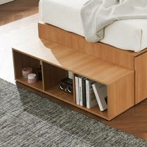 온가구 온라인가구단지 책장형 보조계단 SS 2컬러 탁자, 화이트