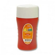 [티티] 수채물감 220ml 낱색 - 수채화물감 그림물감 어린이물감 대용량물감, 빨강