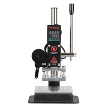 열프레스기 가죽 불박기 금박기 날인기 스탬핑 불도장, 소형 5x7 cm 브론징 브래킷  작업대 포함