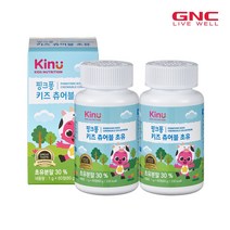 기타 GNC 키누 핑크퐁 키즈 츄어블 초유 60정 x 2병(60일분), 단품, 단품
