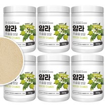 인디안 구스베리 암라가루 암라 추출물 분말 100% Amla Powder 풍부한 비타민C 함량, 6박스, 150g